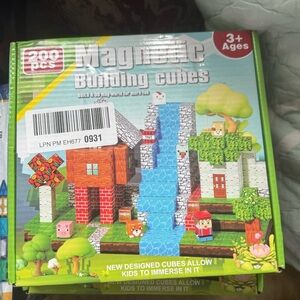 200PCS Magnetic Building Cube Toys, STEM Montessori Stacking, Sensory Education